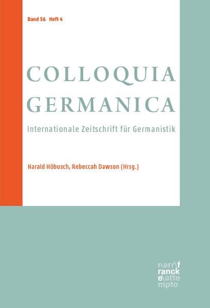 COLLOQUIA GERMANICA 56, 4