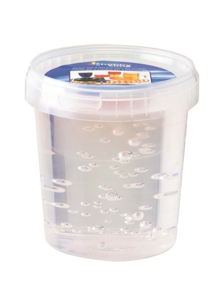 Kerzen-Gel mit Docht 700g transparent
