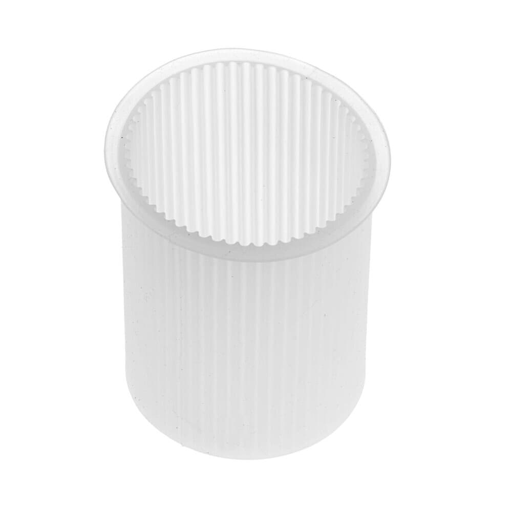 Silikon-Kerzengießform Zylinder mit Rillen 7x10,5cm