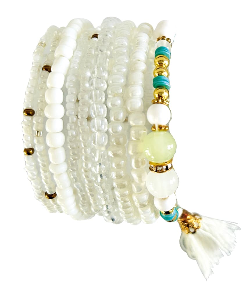 DIY Armband-Set, weiss