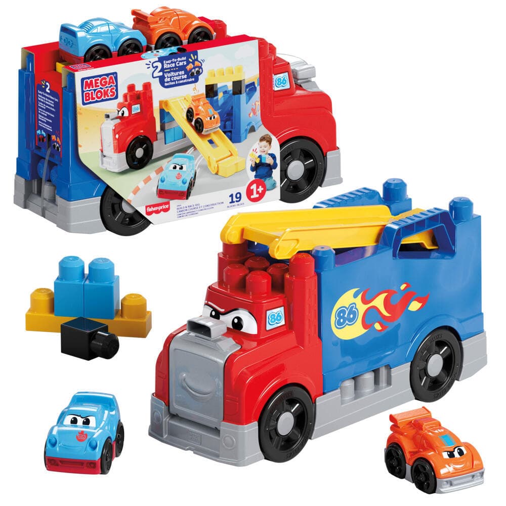 MEGA BLOKS Rennwagen-Transporter