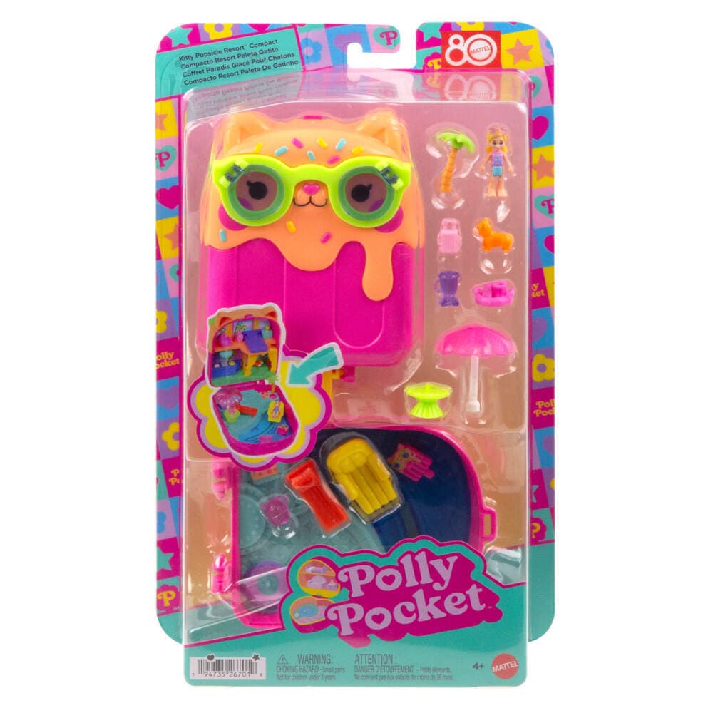Polly Pocket Eis am Stiel Kätzchen Schatulle