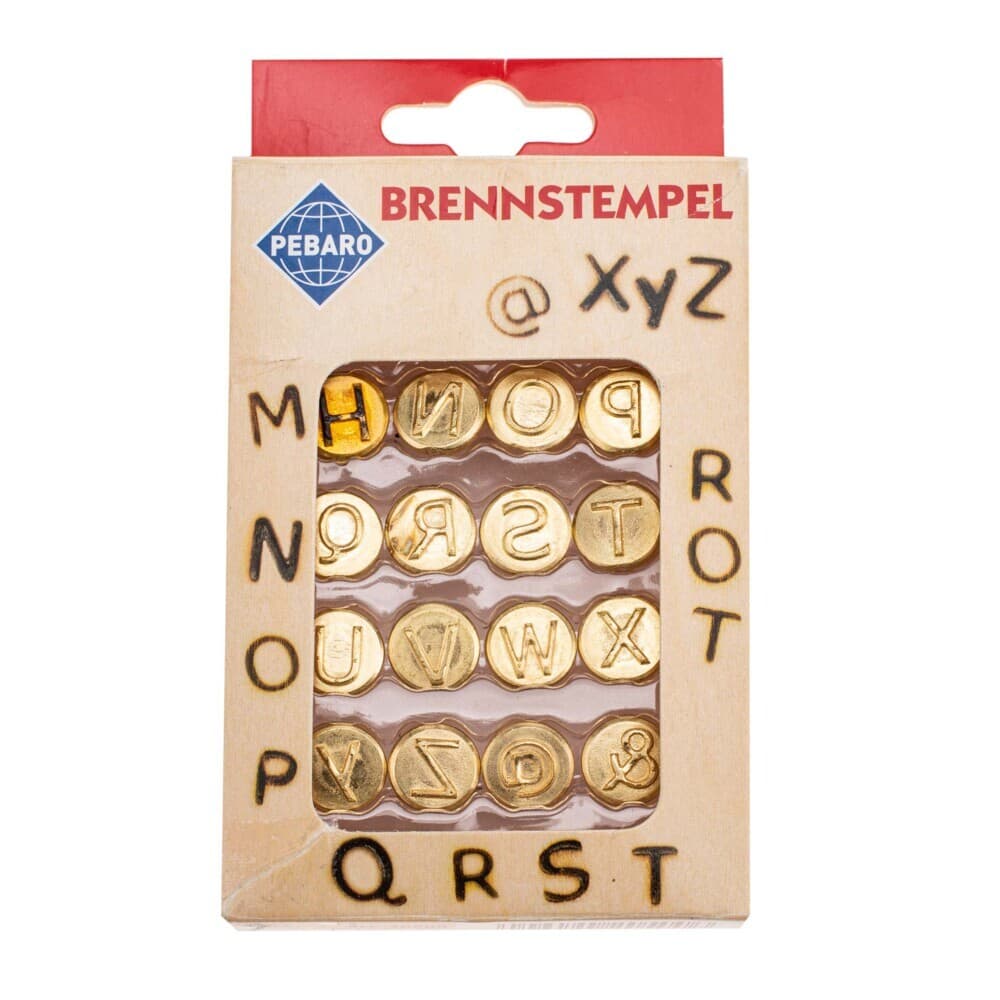 Brennstempel Buchstaben M-Z 16tlg