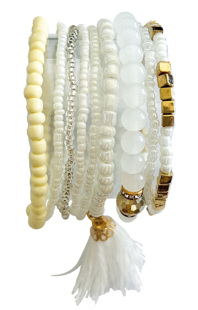 DIY Armband-Set, weiss