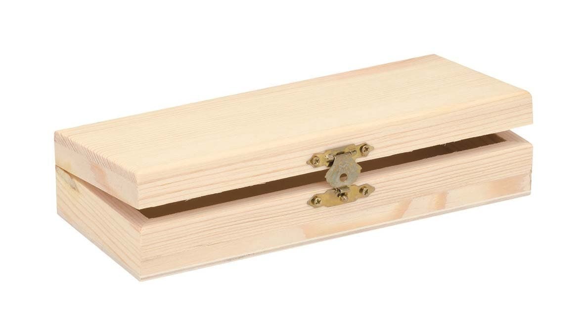 Holzbox rechteckig 20x10x5cm FSC, Kiefer
