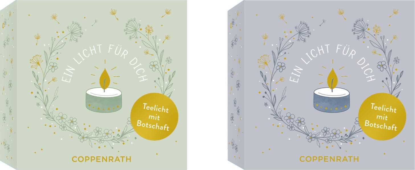 Teelicht mit Botschaft - Ein Licht für dich (Trauer)