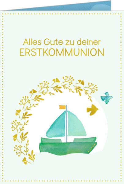 Pop-up-Grußkarte - Alles Gute zu deiner Erstkommunion