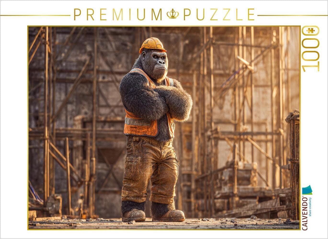 CALVENDO Puzzle Max, der Bauarbeiter | 1000 Teile Lege-Größe 64x48cm Foto-Puzzle für glückliche Stun