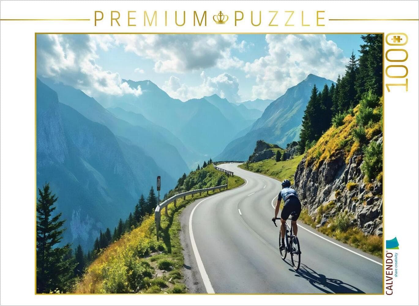 CALVENDO Puzzle Berganstieg in der Hitze | 1000 Teile Lege-Größe 64x48cm Foto-Puzzle für glückliche