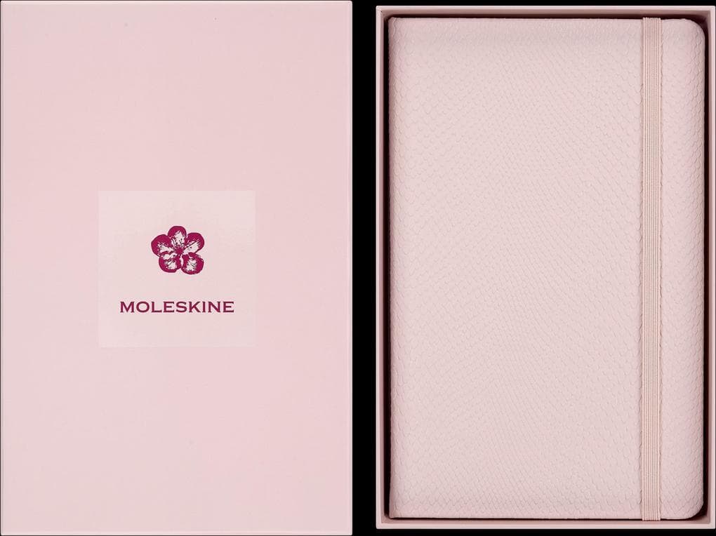 Moleskine Sakura Precious & Ethical Notizbuch limitierte Ausgabe L/A5, liniert, fester Einband, wiederverwendbare Geschenkbox
