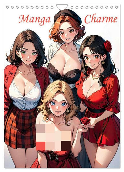 Manga Charme (Wandkalender 2026 DIN A4 hoch), CALVENDO Monatskalender