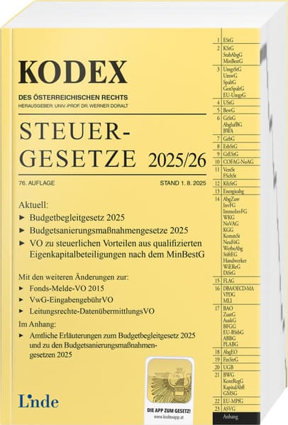 KODEX Steuergesetze 2025/26