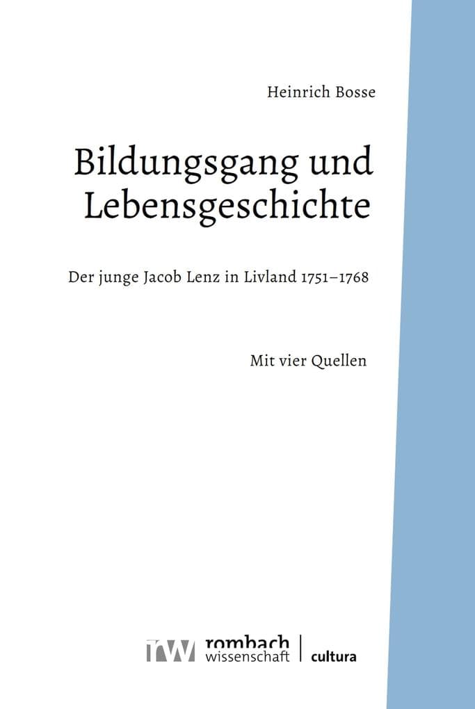 Bildungsgang und Lebensgeschichte