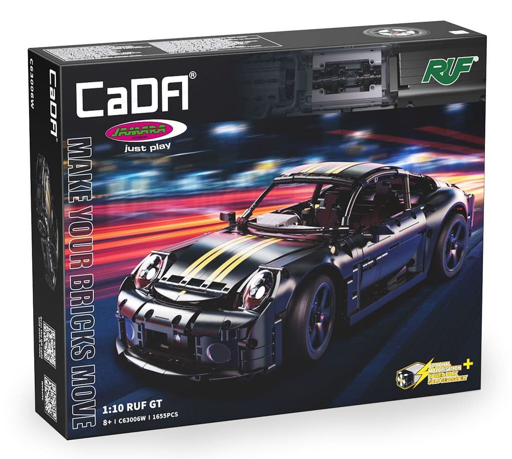 CaDA RUF GT 1:10 schwarz Bricks