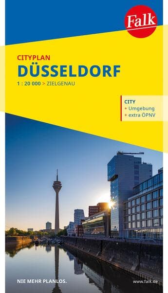 Falk Cityplan Düsseldorf 1:20.000