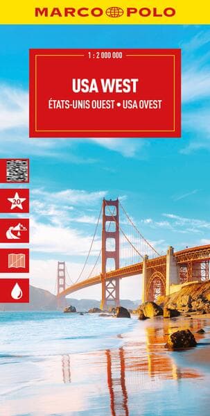 MARCO POLO Reisekarte USA West 1:2 Mio.