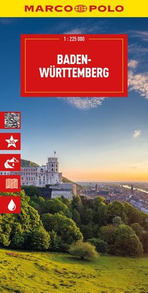 MARCO POLO Reisekarte Deutschland 11 Baden-Württemberg 1:225.000