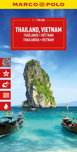 MARCO POLO Reisekarte Thailand, Vietnam 1:1,9 Mio.
