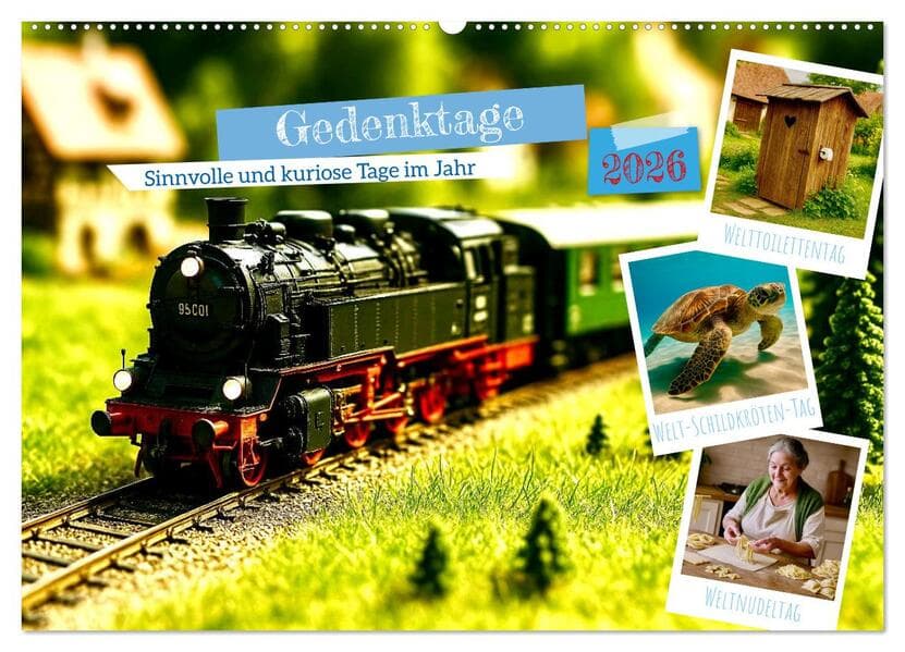Gedenktage 2026. Sinnvolle und kuriose Tage im Jahr (Wandkalender 2026 DIN A2 quer), CALVENDO Monatskalender