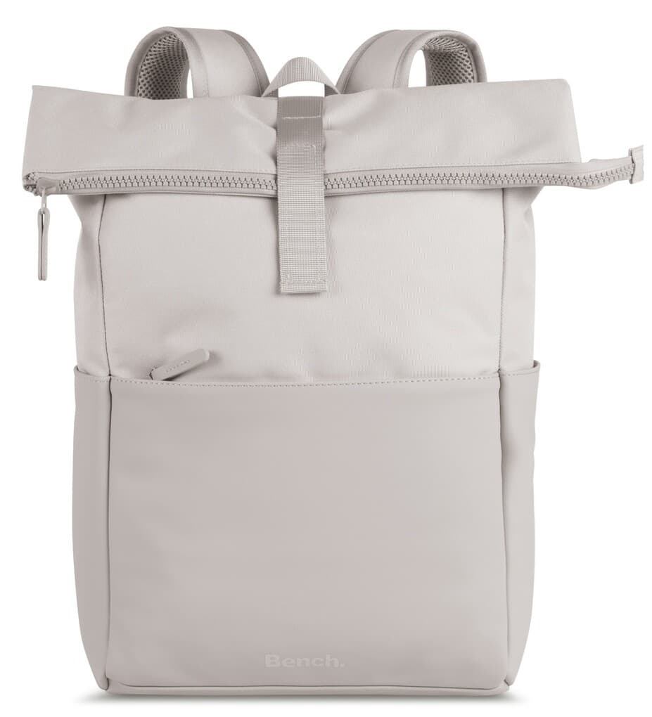 BENCH Rucksack Rolltop style, hellgrau , bis zu 17 Liter