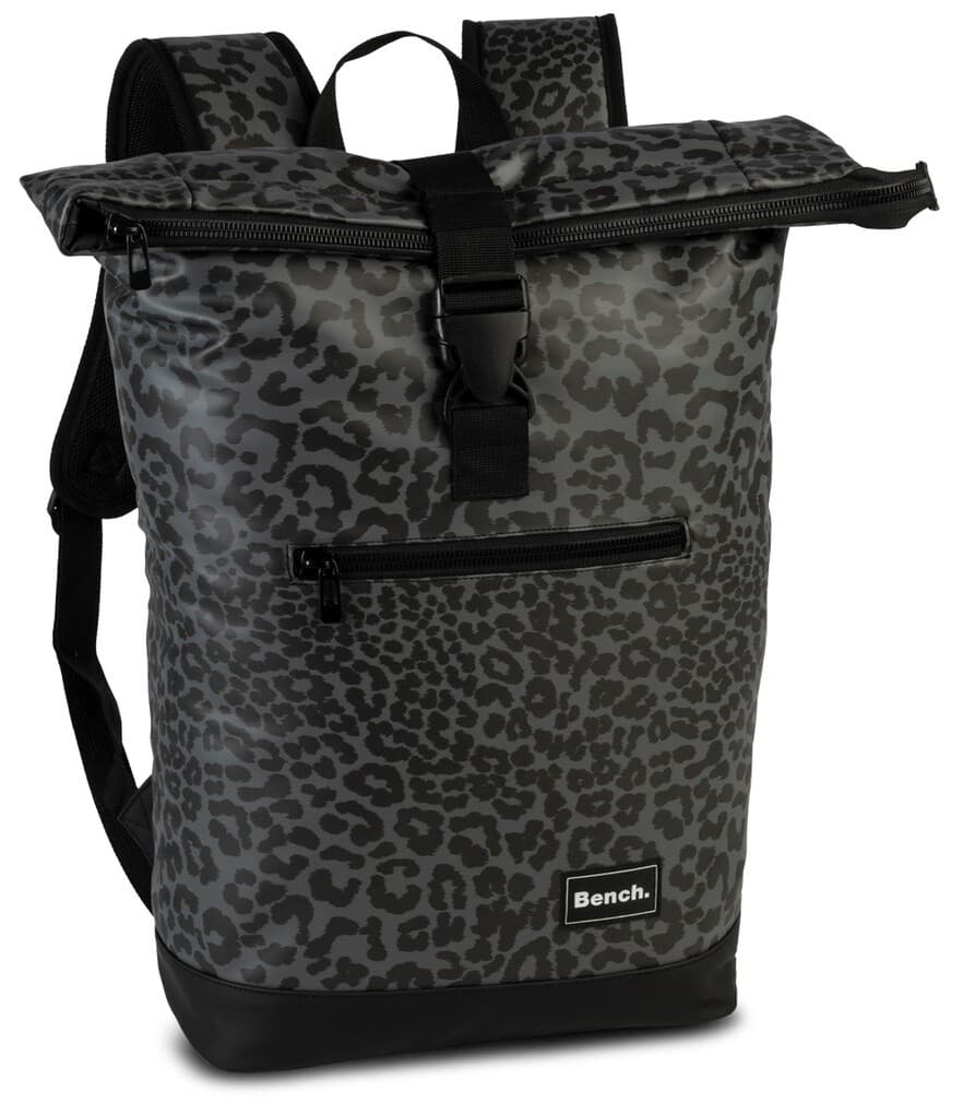 BENCH Rucksack hydro Rolltop, schwarz/taupe, 20 Liter