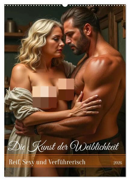 Die Kunst der Weiblichkeit - Reif, Sexy und Verführerisch (Wandkalender 2026 DIN A2 hoch), CALVENDO Monatskalender