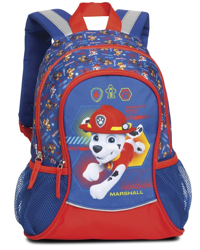 SIEBER Glühwürmchen - Kinderrucksack Paw Patrol, californiablau/rot, 12 Liter