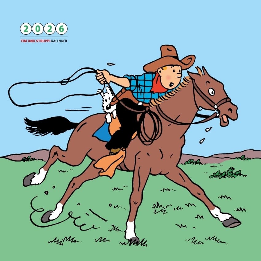 Tim & Struppi Wandkalender 2026