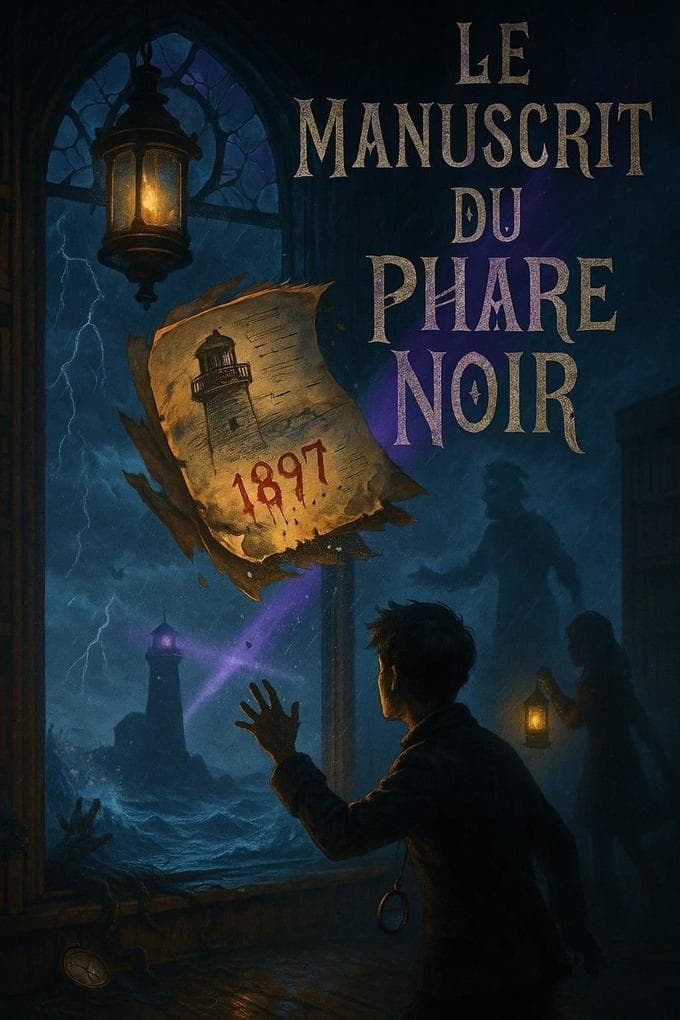 Le Manuscrit du Phare Noir - A Symbolic Sci-Fi Mystery for Advanced French Learners (B2-C1 Level)