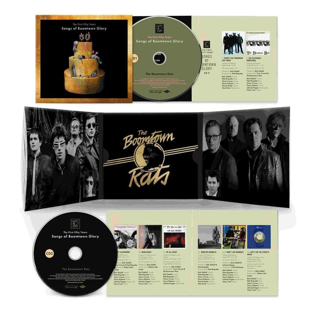 THE BOOMTOWN RATS - THE FIRST 50 YEARS: SONGS OF BOOMTOWN GLORY (2CD)
