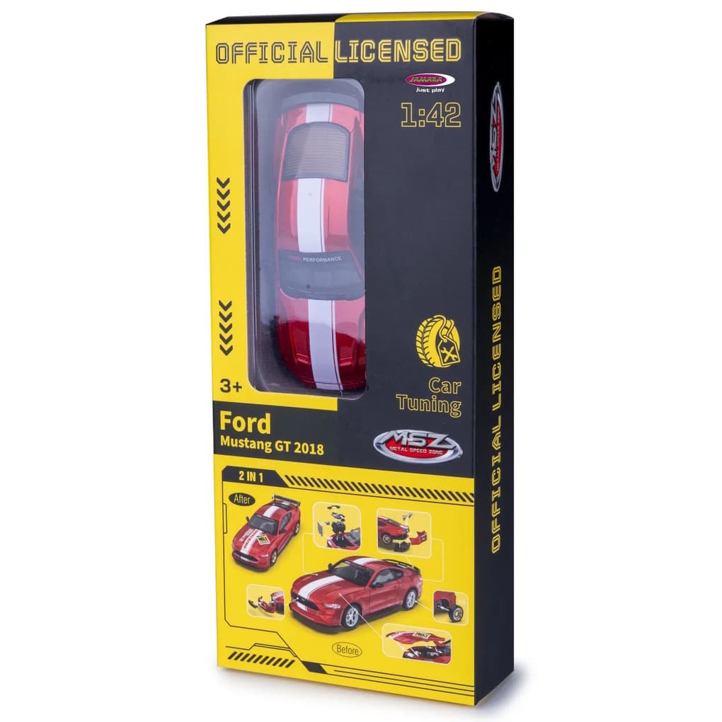 Jamara - Ford Mustang GT Diecast 1:42 rot 2in1