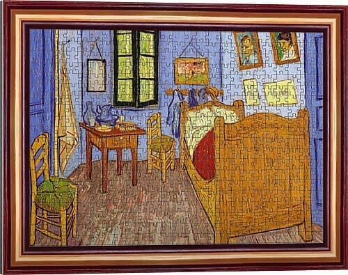 Kunstrahmen Puzzle 500 - Van Goghs Zimmer in Arles, Vincent van Gogh
