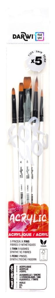 Darwi For You, Set mit 5 feinen Pinseln