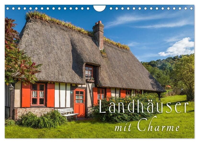 Landhäuser mit Charme (Wandkalender 2026 DIN A4 quer), CALVENDO Monatskalender
