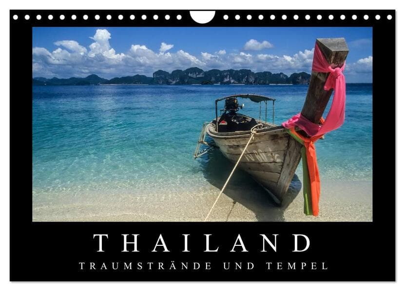 Thailand - Traumstrände und Tempel (Wandkalender 2026 DIN A4 quer), CALVENDO Monatskalender