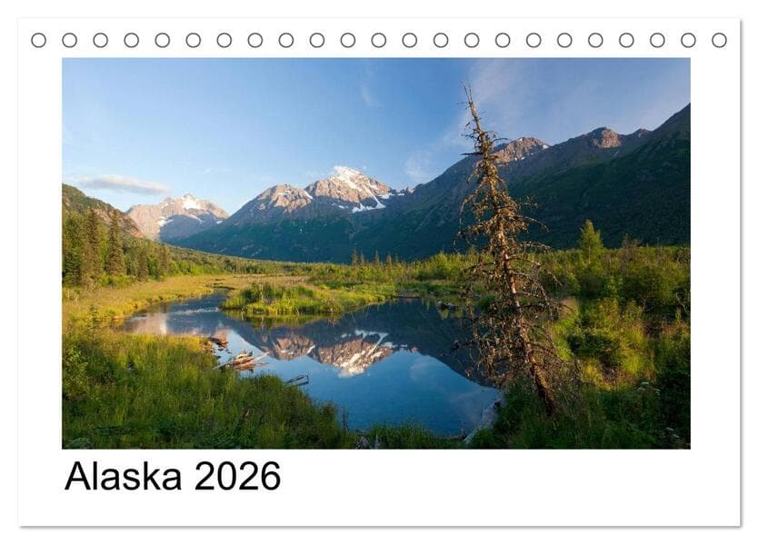 Alaska 2026 (Tischkalender 2026 DIN A5 quer), CALVENDO Monatskalender