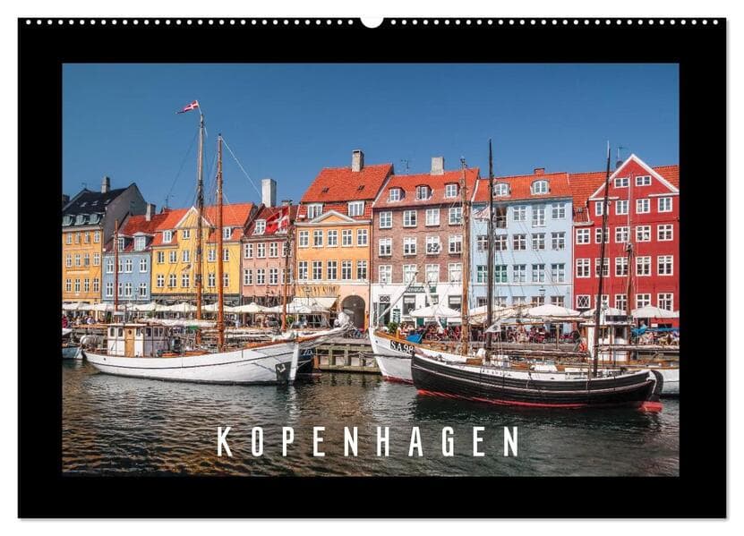 Kopenhagen (Wandkalender 2026 DIN A2 quer), CALVENDO Monatskalender