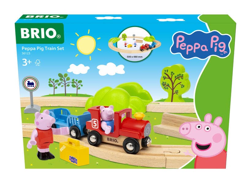 Peppa Wutz Eisenbahn-Set / Eisenbahnset für Kinder ab 3 Jahren