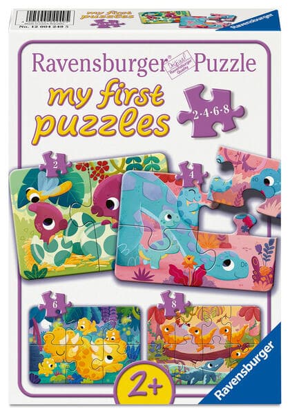 Kinderpuzzle 2, 4, 6, 8 Teile - Dino-Freunde