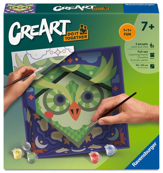 CreArt, Malen nach Zahlen Do it together - Eule