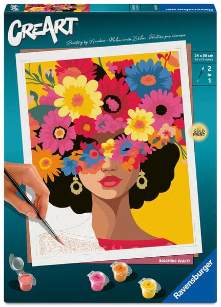CreArt, Malen nach Zahlen Adults Trend - Blühende Schönheit