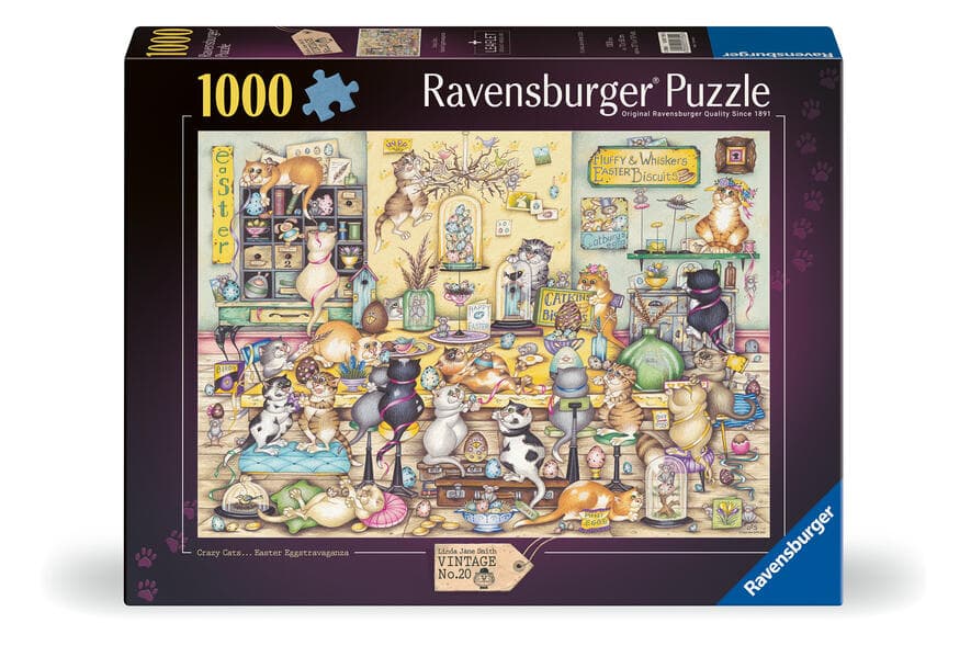 Erwachsenenpuzzle 1000 Teile - Crazy Cats