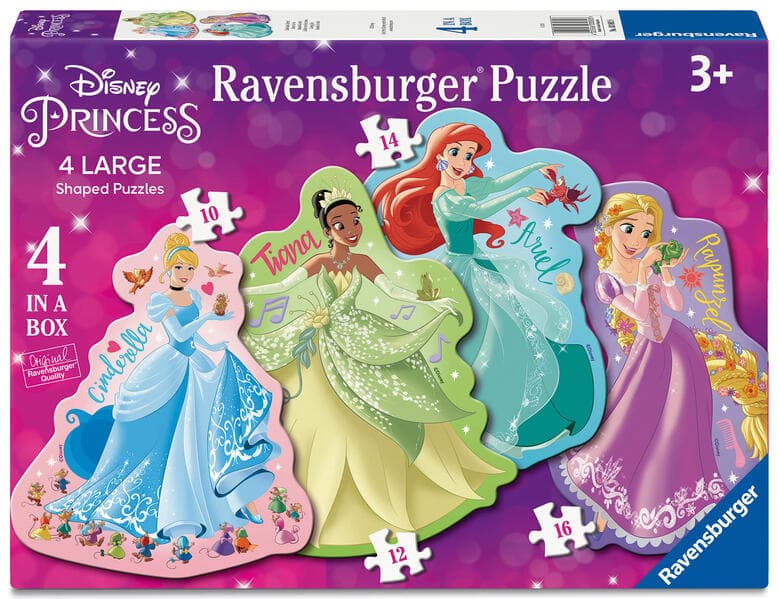 Ravensburger Kinderpuzzle 03082 - Liebe das Leben! - 4 konturgeformte Puzzles mit 10, 12, 14 und 16 großen, stabilen Puzzleteilen, für kleine Disney-Fans ab 3 Jahren
