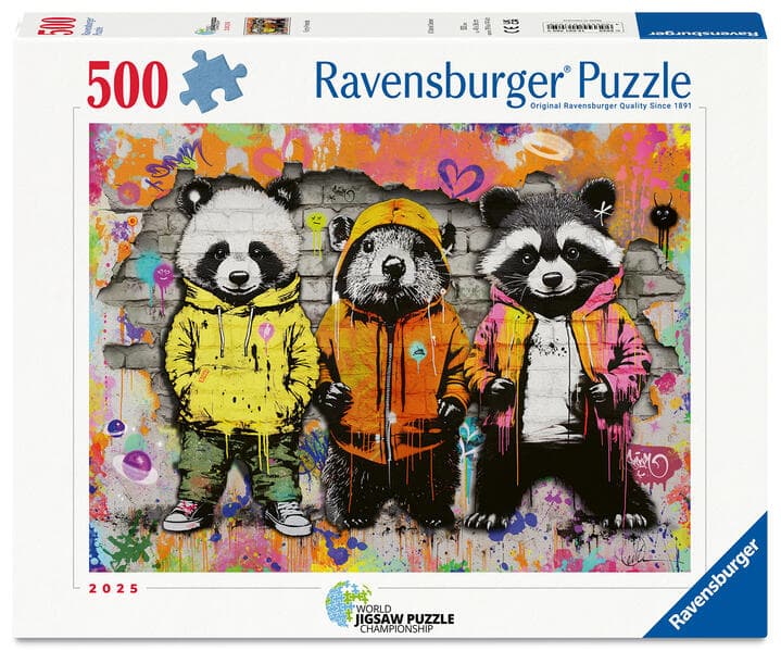 Erwachsenenpuzzle 500 Teile - Flauschige Freunde