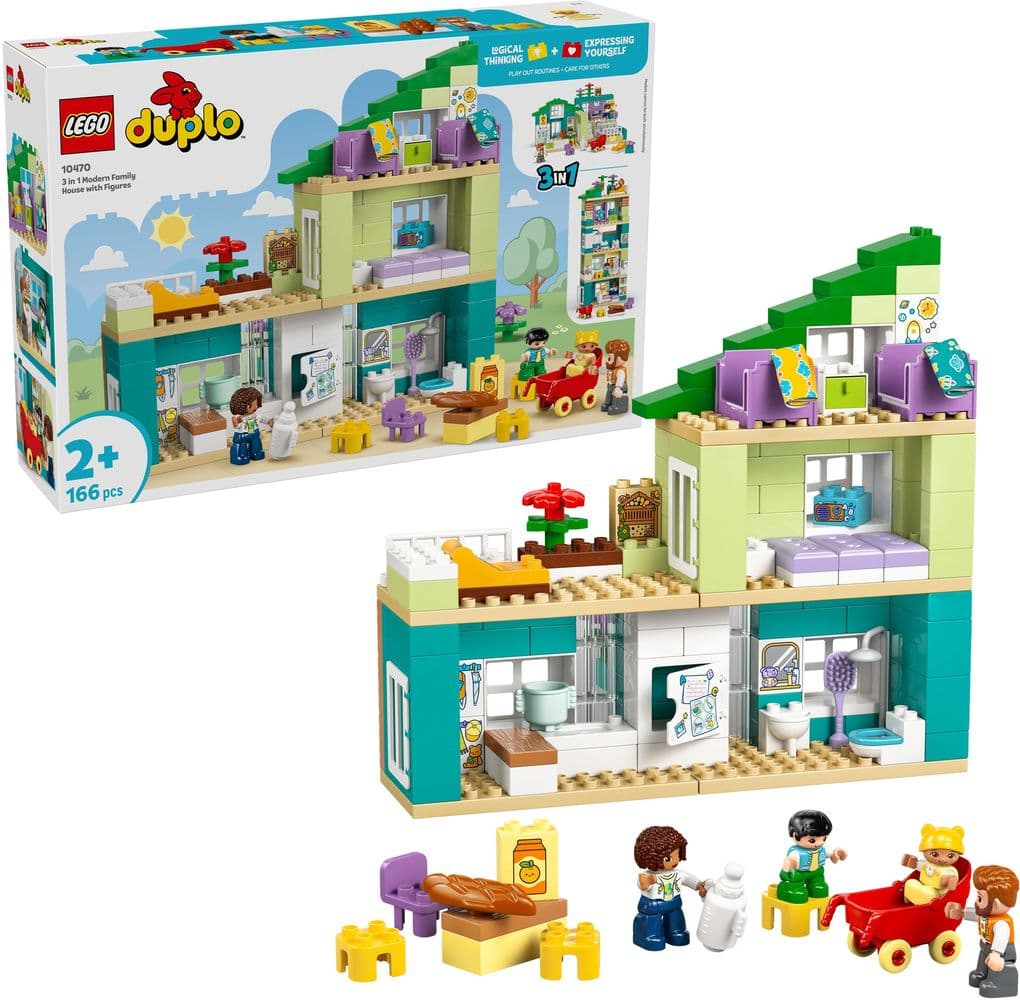 LEGO® DUPLO® 10470 Modernes Familienhaus mit Figuren 3-in-1-Set
