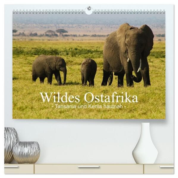 Wildes Ostafrika - Tansania und Kenia hautnah (hochwertiger Premium Wandkalender 2026 DIN A2 quer),