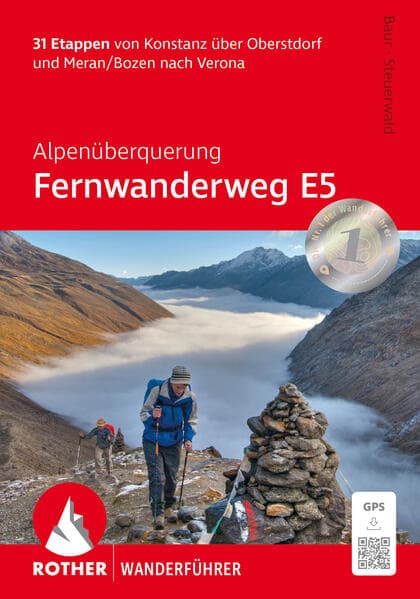 Alpenüberquerung Fernwanderweg E5, Rother Wanderführer
