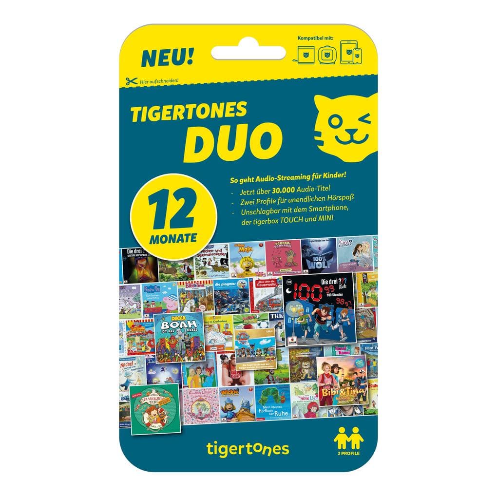 Tiger Media - tigertones DUO ticket - 12 Monate
