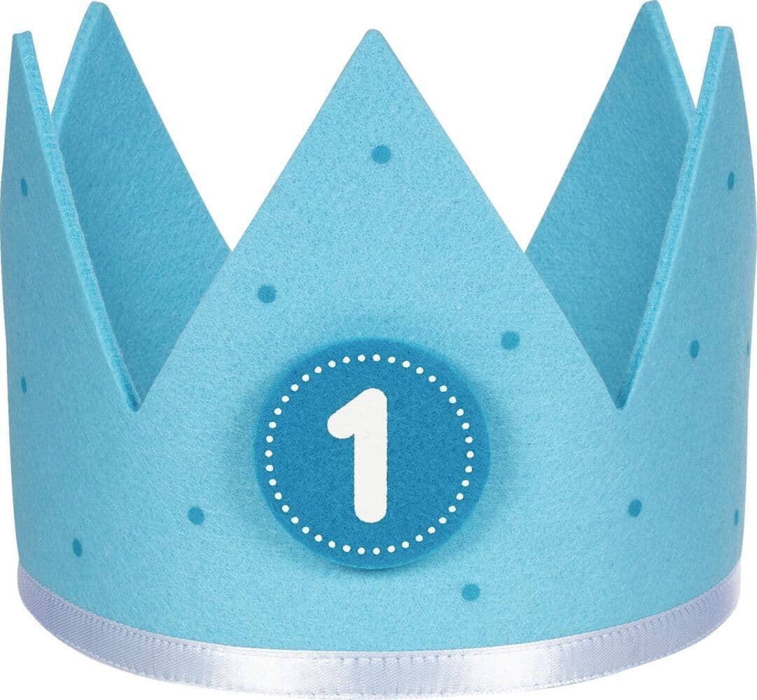 Geburtstagskrone blau