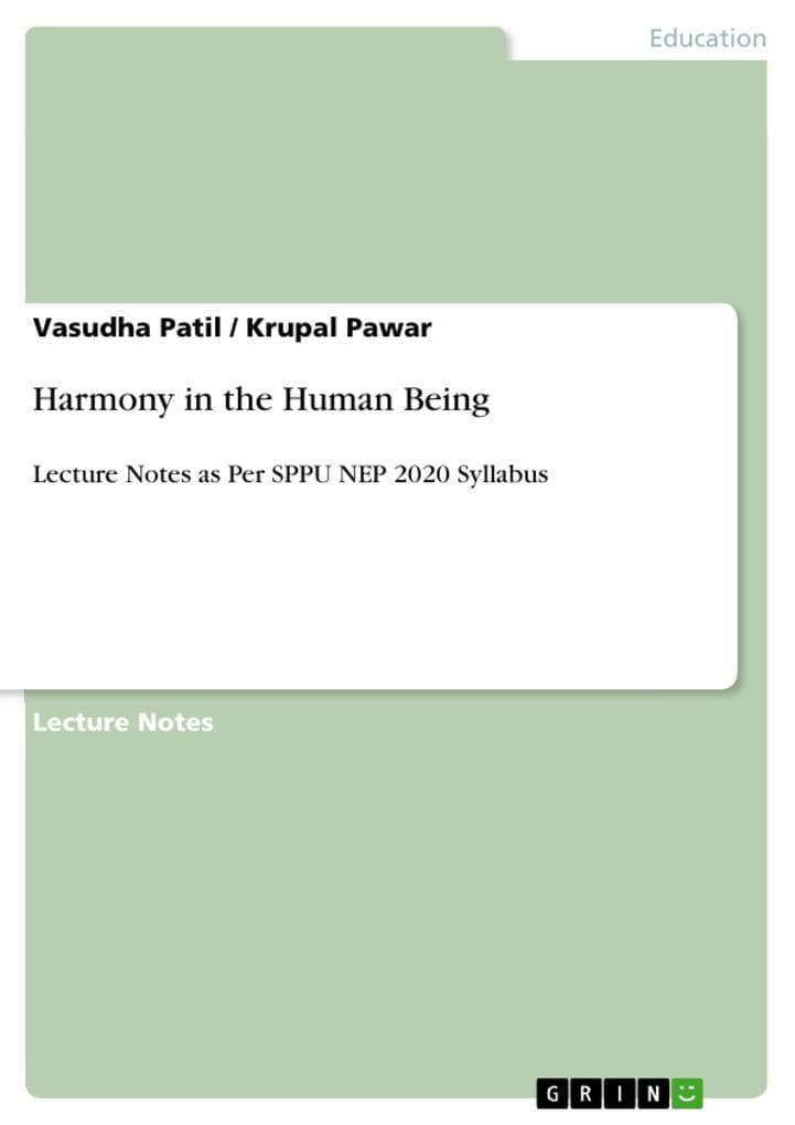 Harmony in the Human Being